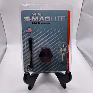 Maglite Mini 2 Cell/Pile AA Flashlight Accessory Pack AM2A016 Clip Cord Attach
